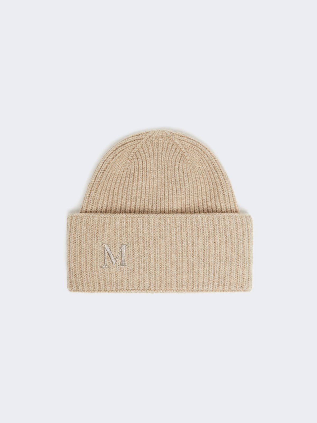 Rib-knit cashmere beanie hat - BEIGE - Max Mara - 5