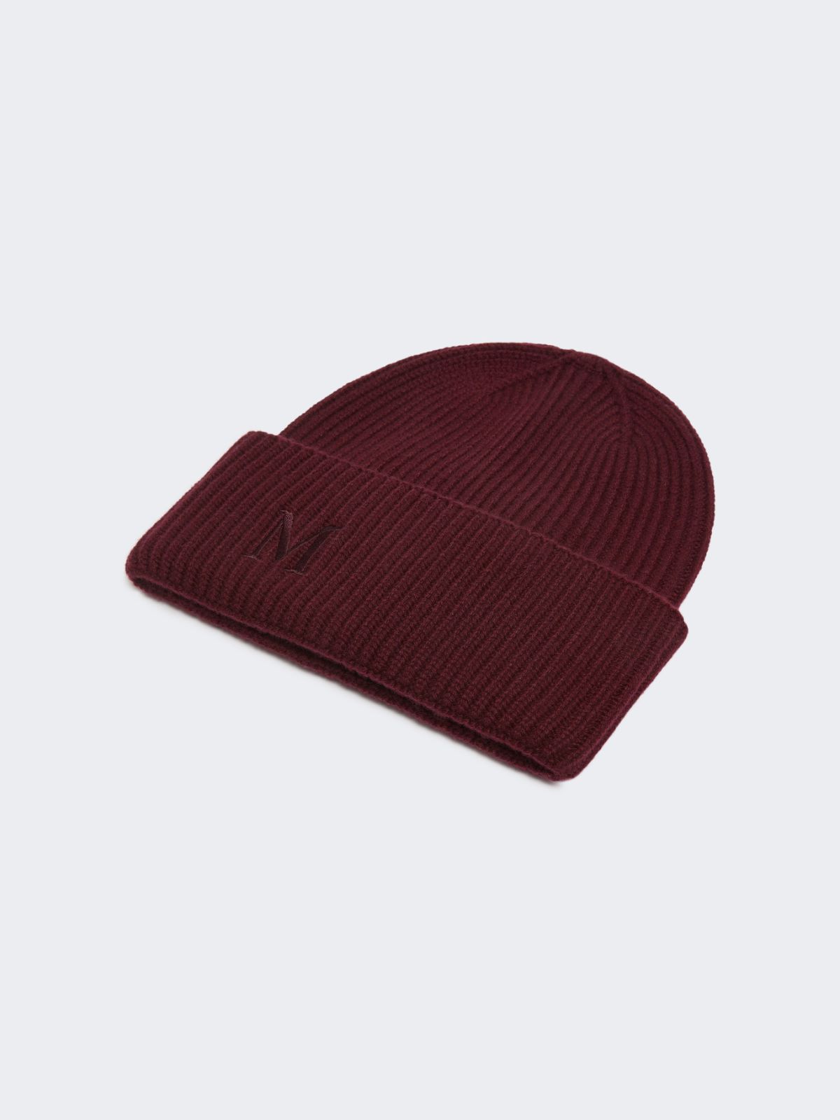 Rib-knit cashmere beanie hat - RED PURPLE - Max Mara - 2