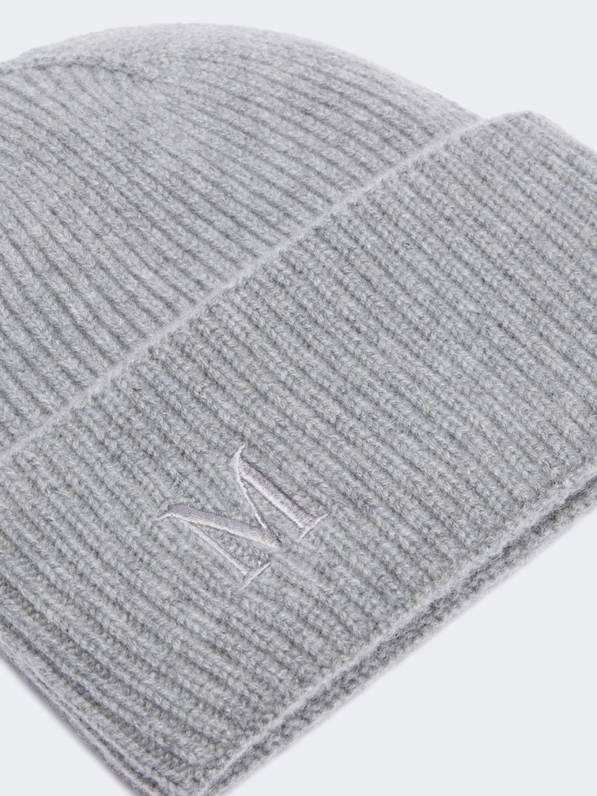 Rib-knit cashmere beanie hat - LIGHT GREY - Max Mara - 3