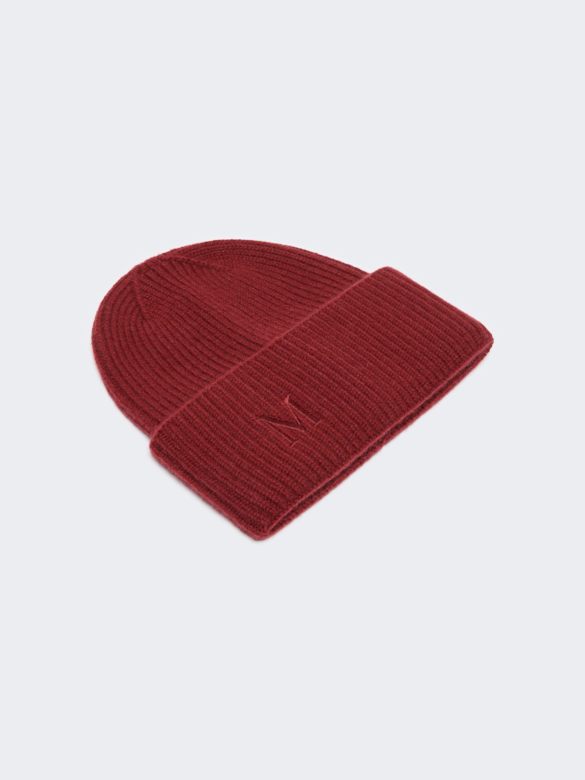 Rib-knit cashmere beanie hat - RASPBERRY - Max Mara - 2