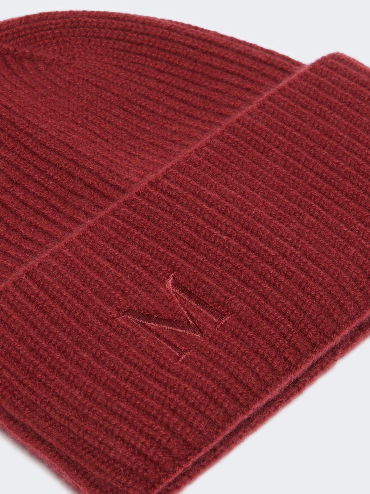 Rib-knit cashmere beanie hat - RASPBERRY - Max Mara - 3