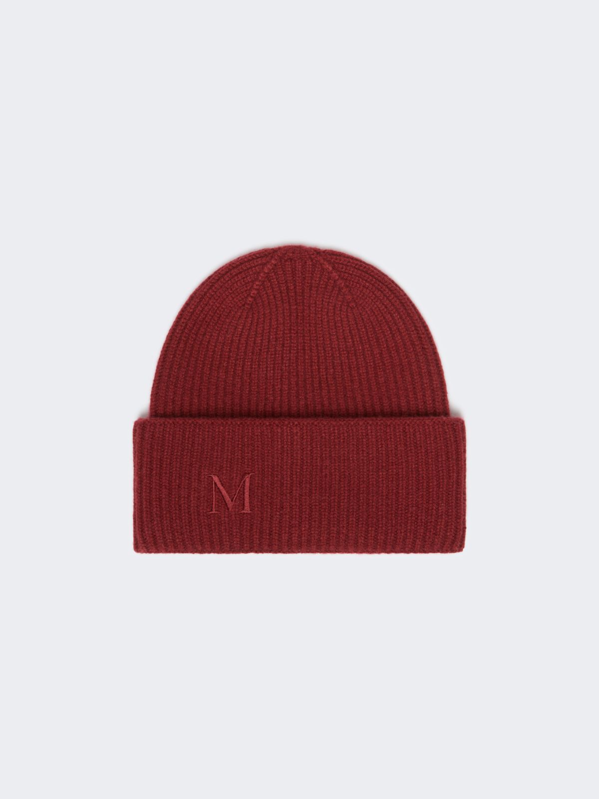 Rib-knit cashmere beanie hat - RASPBERRY - Max Mara