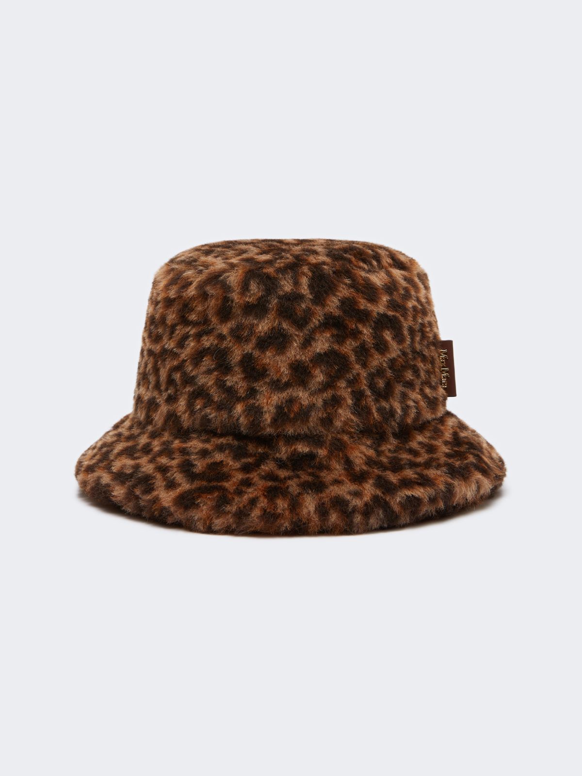 Bucket hat in jacquard-knit alpaca and wool Teddy fabric - BEIGE - Max Mara - 8