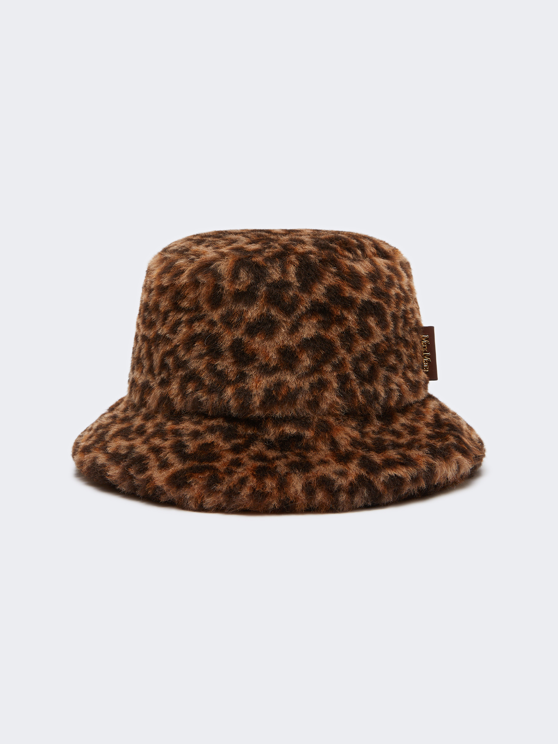 Bucket hat in jacquard-knit alpaca and wool Teddy fabric - BEIGE - Max Mara