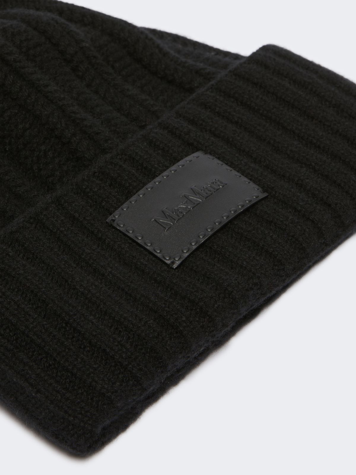 Cuffia in cachemire a costa inglese - NERO - Max Mara - 3