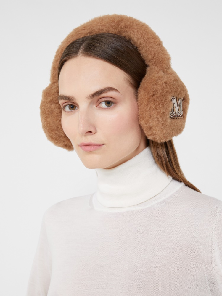 Pluszowe nauszniki w stylu Teddy - WIELBŁĄDZI - Max Mara - 2