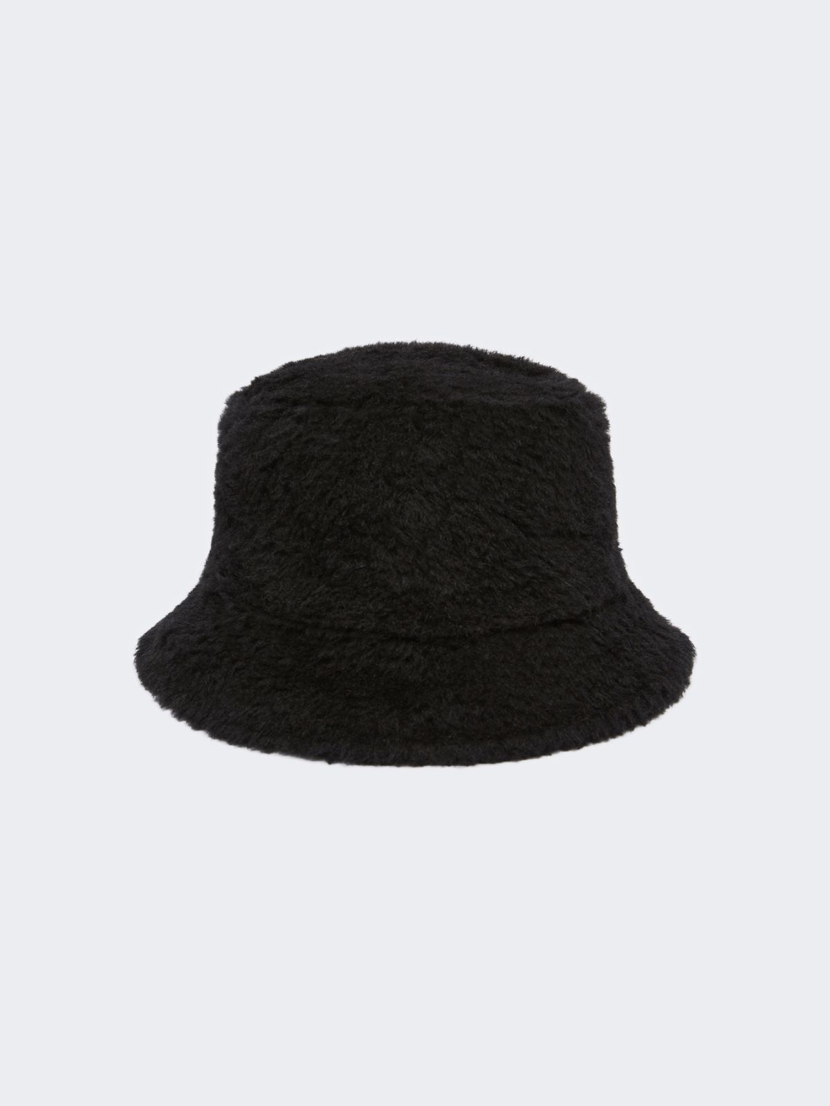 Reversible camel and Teddy fabric cloche hat - BLACK - Max Mara - 3