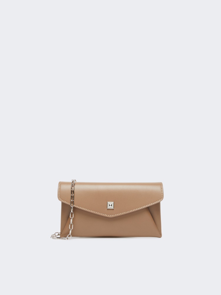 Cartera tipo sobre de piel - FANGO - Max Mara