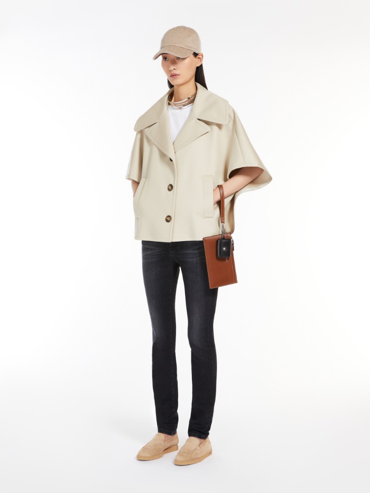 Cartera de piel con correa - AMBAR MARRON - Max Mara