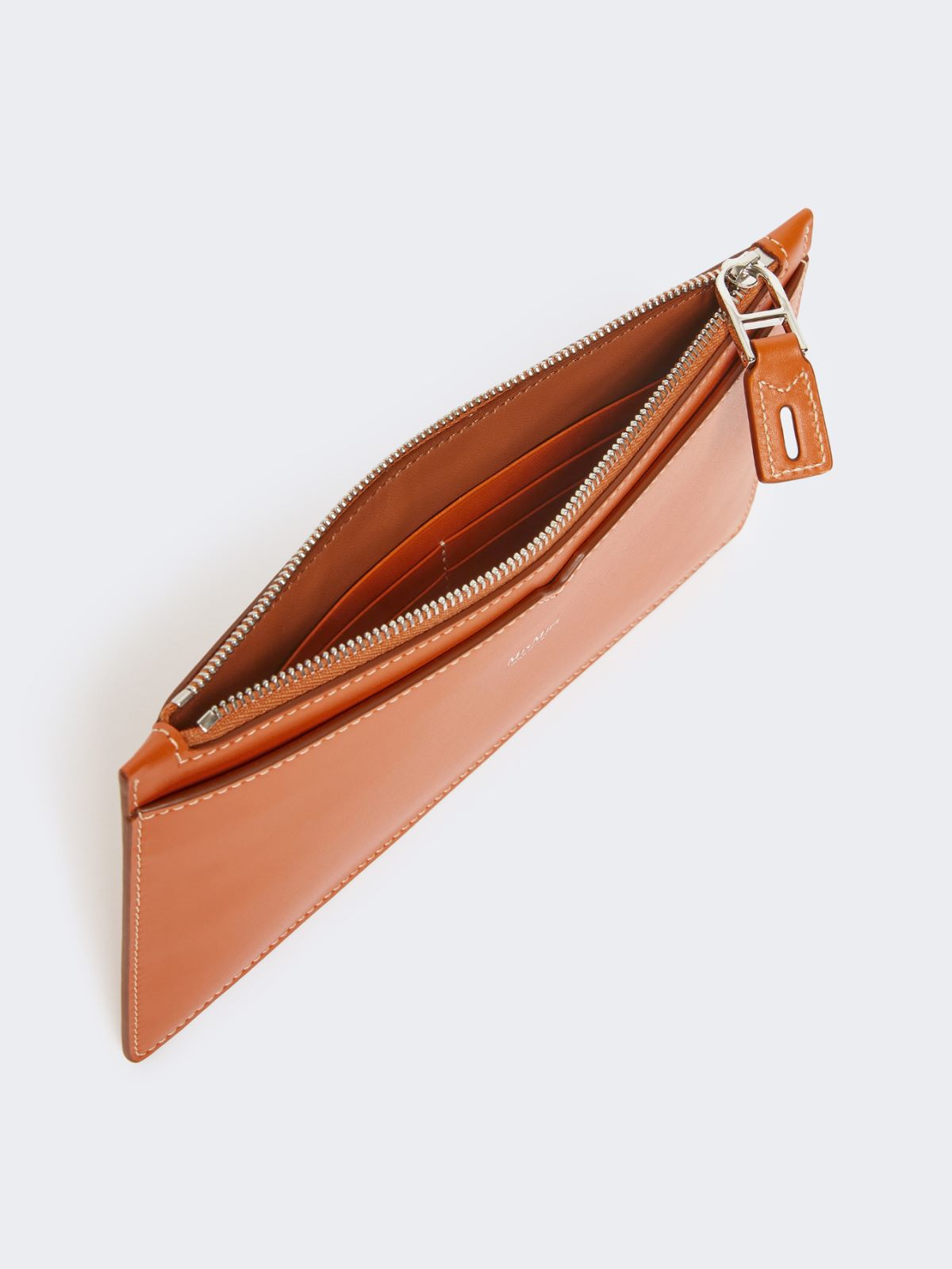 Wrist-strap leather pouch - TANGERINE - Max Mara - 4