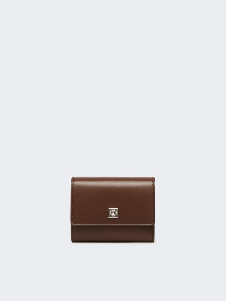 Portemonnaie aus Leder - KAKAO - Max Mara