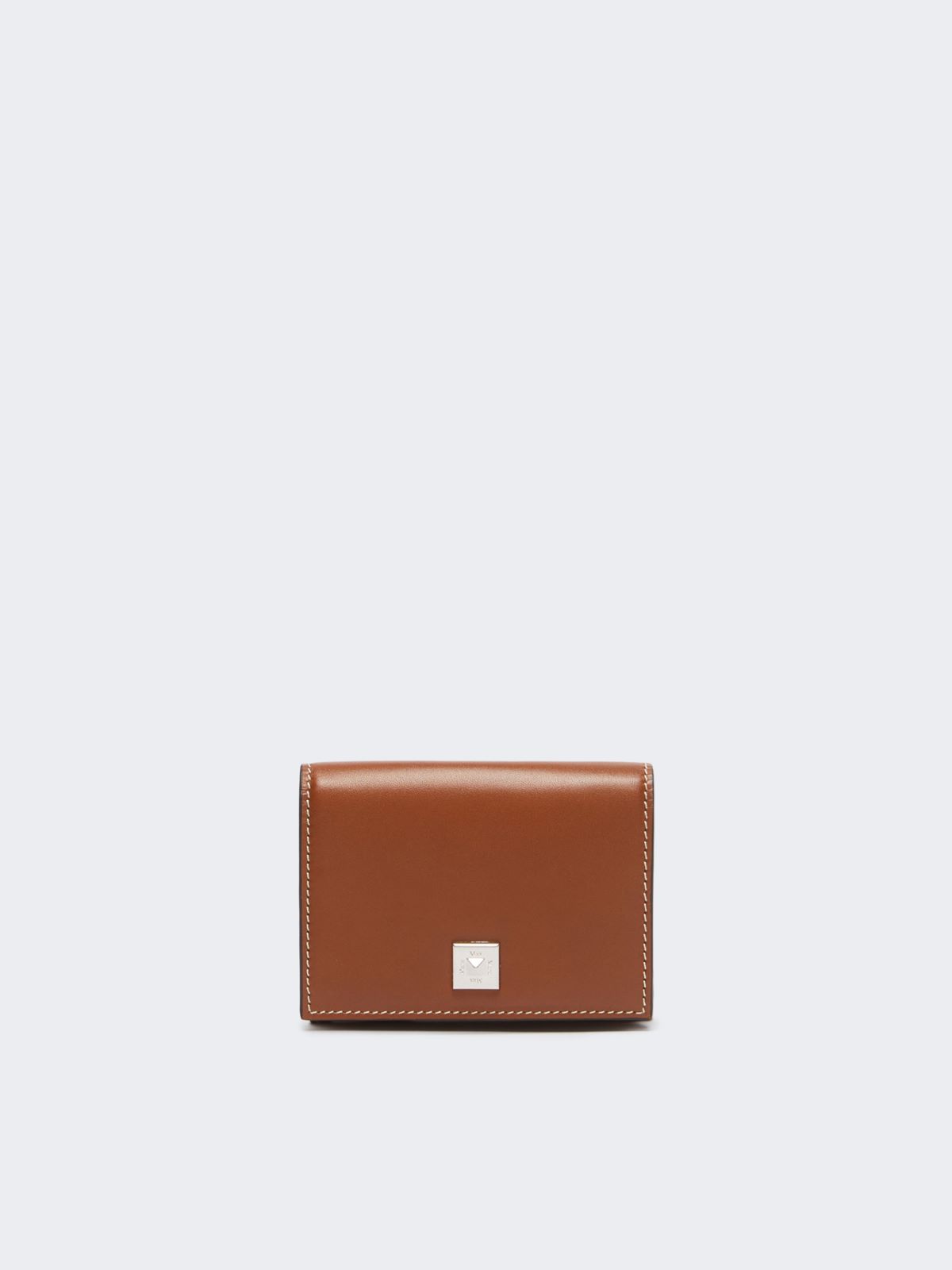 Leather tri-fold purse - AMBER BROWN - Max Mara - 8