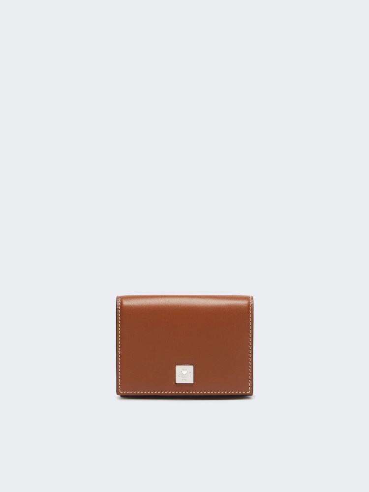 Cartera de triple hoja de piel - AMBAR MARRON - Max Mara