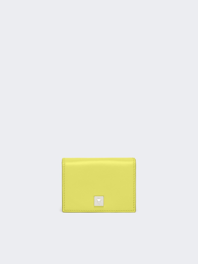 Cartera de triple hoja de piel - AMARILLO - Max Mara