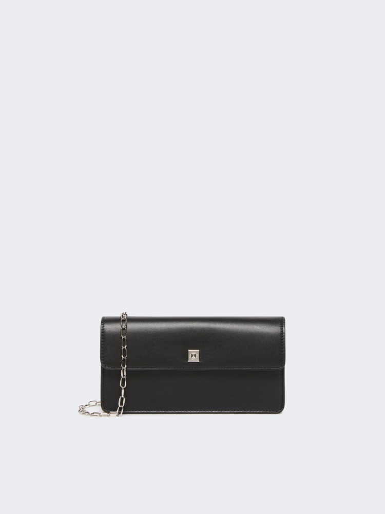 Leather phone pouch - BLACK - Max Mara