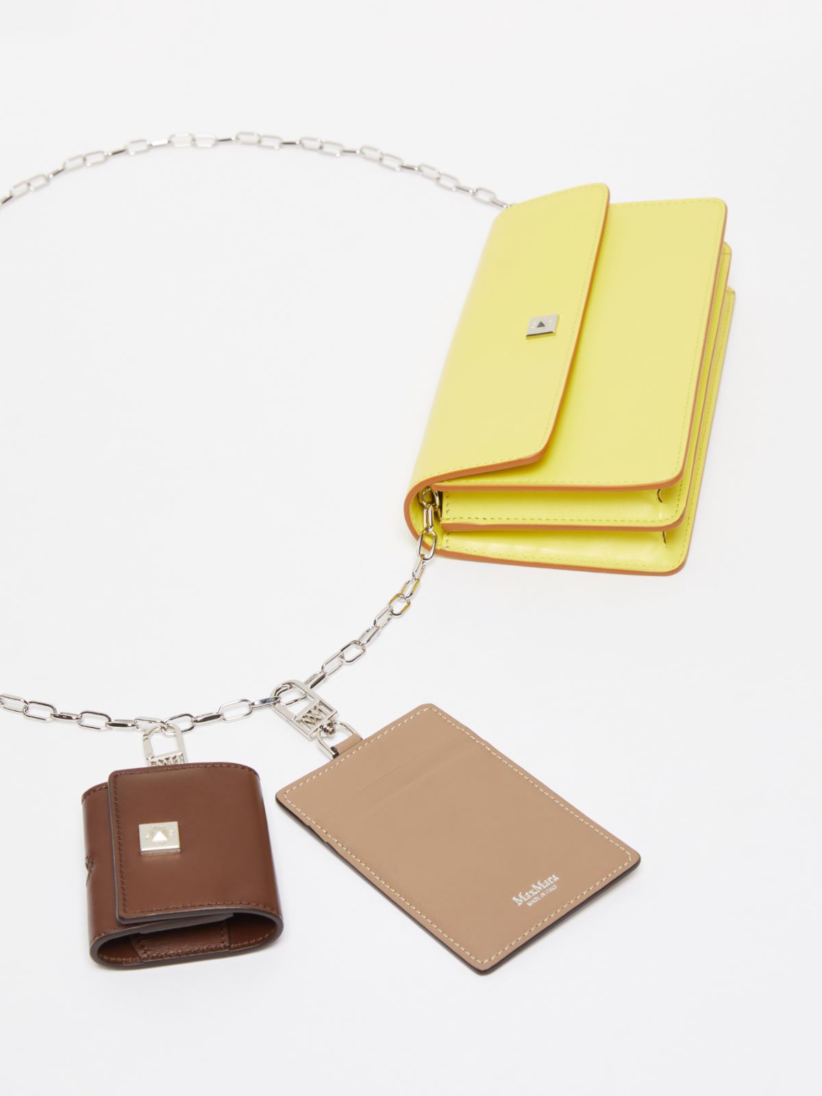 Leather phone pouch - YELLOW - Max Mara - 4