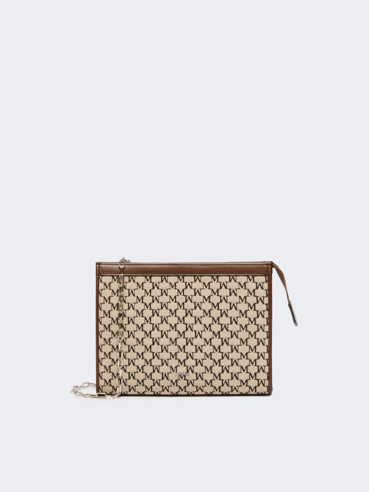 Clutch Small aus Jacquard-Baumwolle - SCHWARZ - Max Mara
