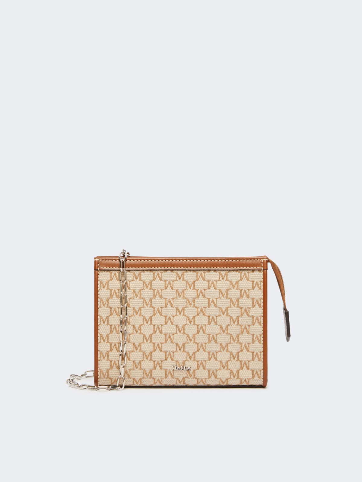 Cotton jacquard extra small pouch - HAZELNUT BROWN - Max Mara - 8