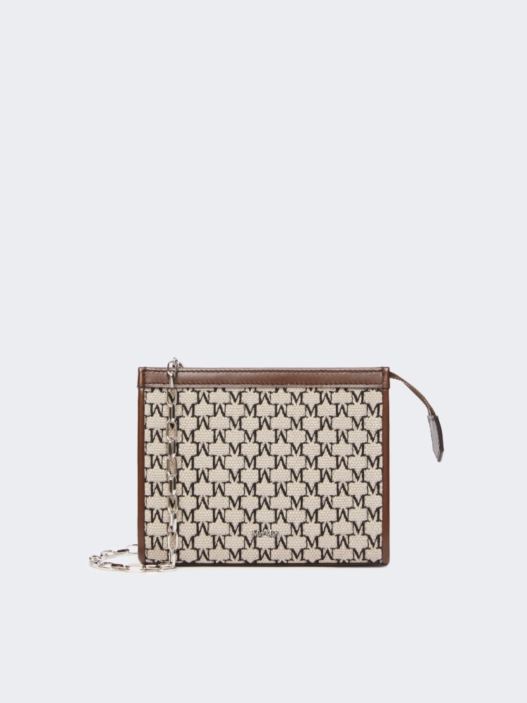 Clutch Extra Small aus Jacquard-Baumwolle - SCHWARZ - Max Mara