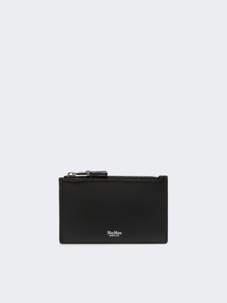 Leather card holder - BLACK - Max Mara