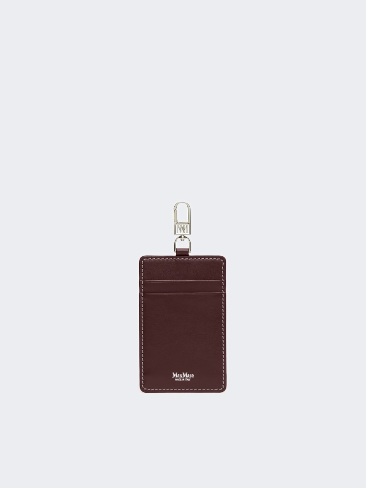 Portacredencial de piel - GRANATE - Max Mara