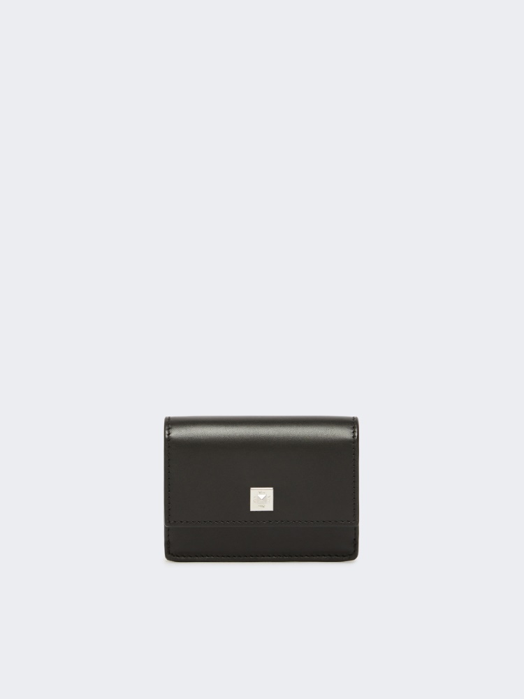 Münzportemonnaie aus Leder - SCHWARZ - Max Mara