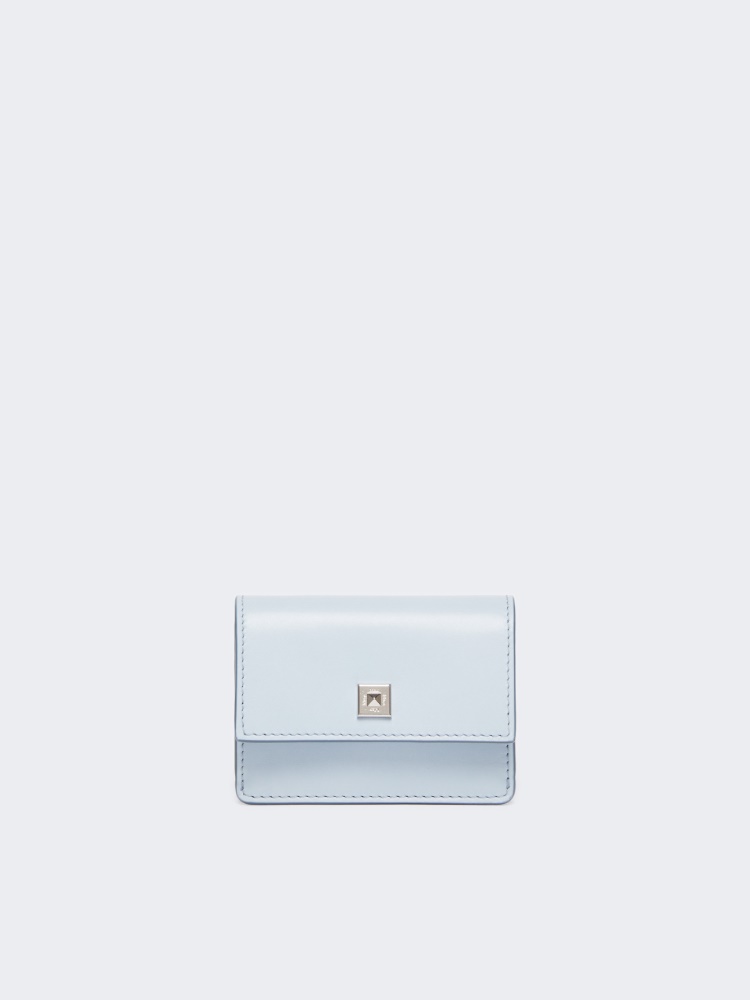 Münzportemonnaie aus Leder - HIMMELBLAU - Max Mara