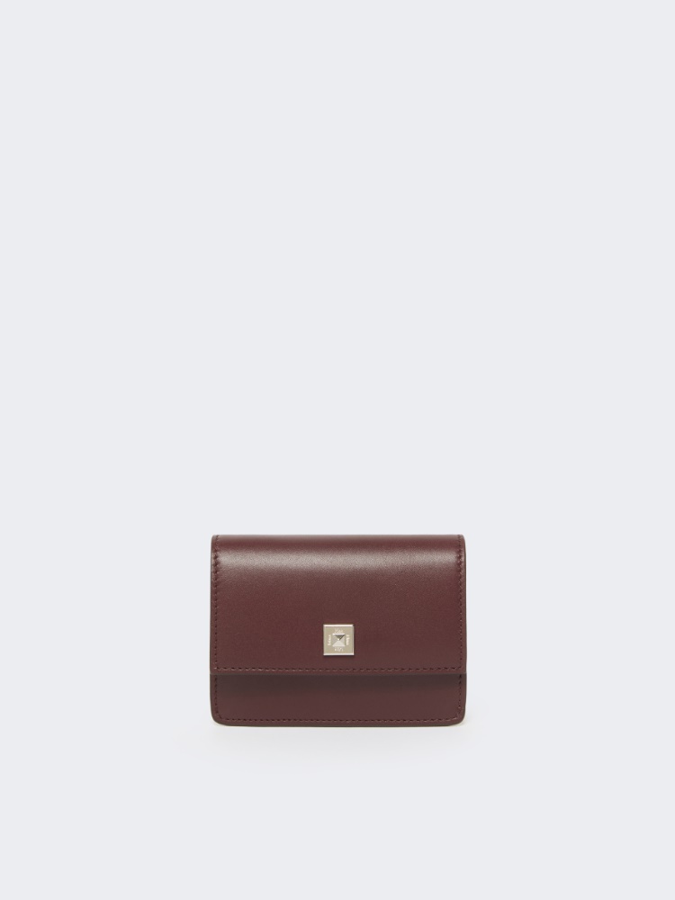 Münzportemonnaie aus Leder - BORDEAUX - Max Mara