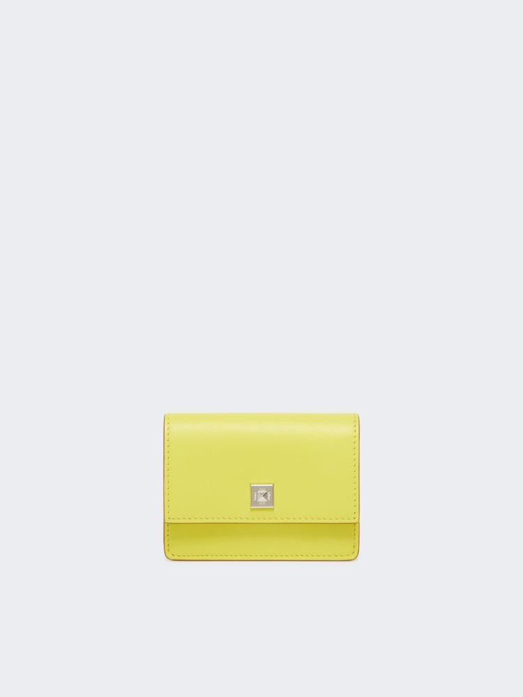 [MMパース] カーフ レザー カードケース - YELLOW - Max Mara