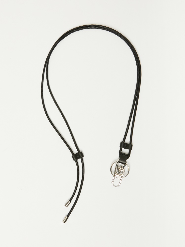 [ニューMレース] ペンダント トップ レザー ストラップ - BLACK - Max Mara