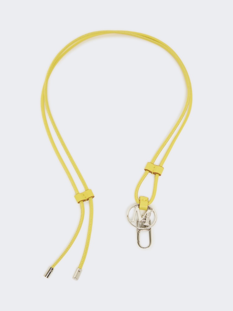 [ニューMレース] ペンダント トップ レザー ストラップ - YELLOW - Max Mara