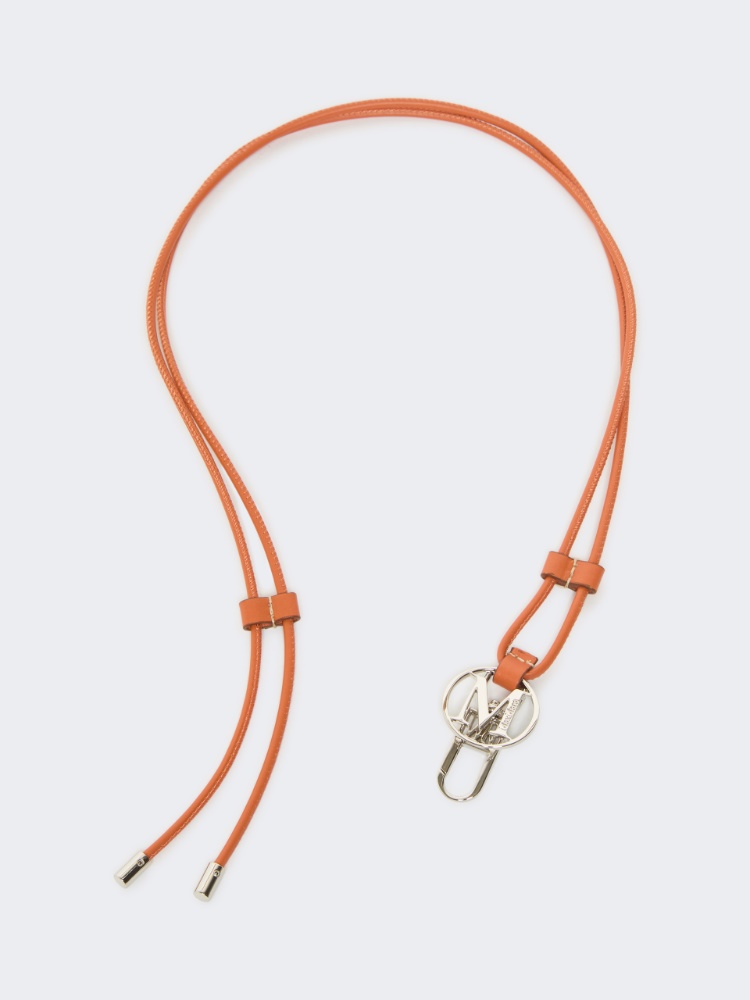 [ニューMレース] ペンダント トップ レザー ストラップ - TANGERINE - Max Mara