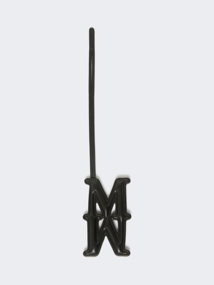 Charm Monogram de piel - NEGRO - Max Mara