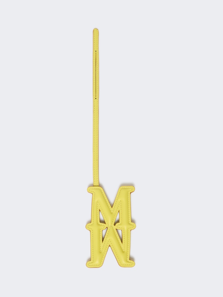 Leather Monogram charm - YELLOW - Max Mara
