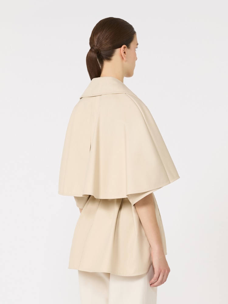 ジャケット MAX MARA Cotton gabardine Sigfrid cape Naturale Water-repellent gabardine cloak, natural | 