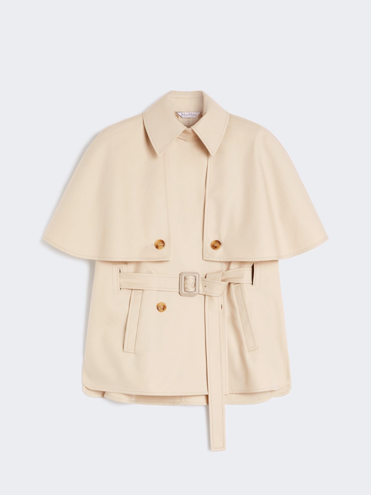 Water-repellent gabardine cloak - NATURAL - Max Mara - 9
