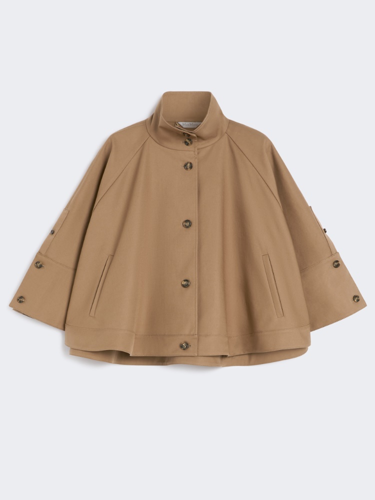 ☆Max Mara☆ エレガント撥水ギャバジンショートケープ・FULCRO Cropped water-repellent gabardine cloak, colonial | 