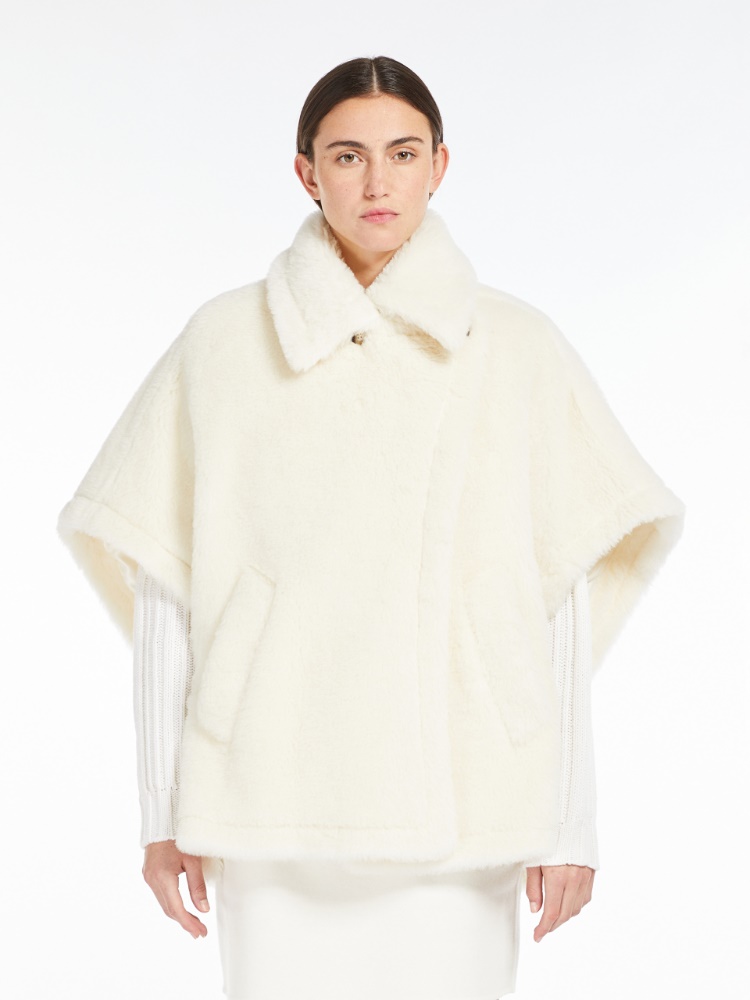 美品MaxMara テディベアケープTEBE マックスマーラ Max Mara MAX MARA ケープ TEBE テディベア