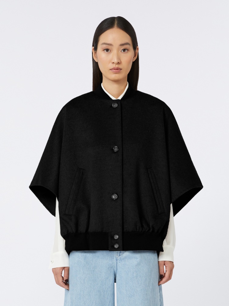 関税送料込★MAX MARA*LETICIA ピュア カシミヤ ケープ レティシア] ピュア カシミヤ ケープ, black | 