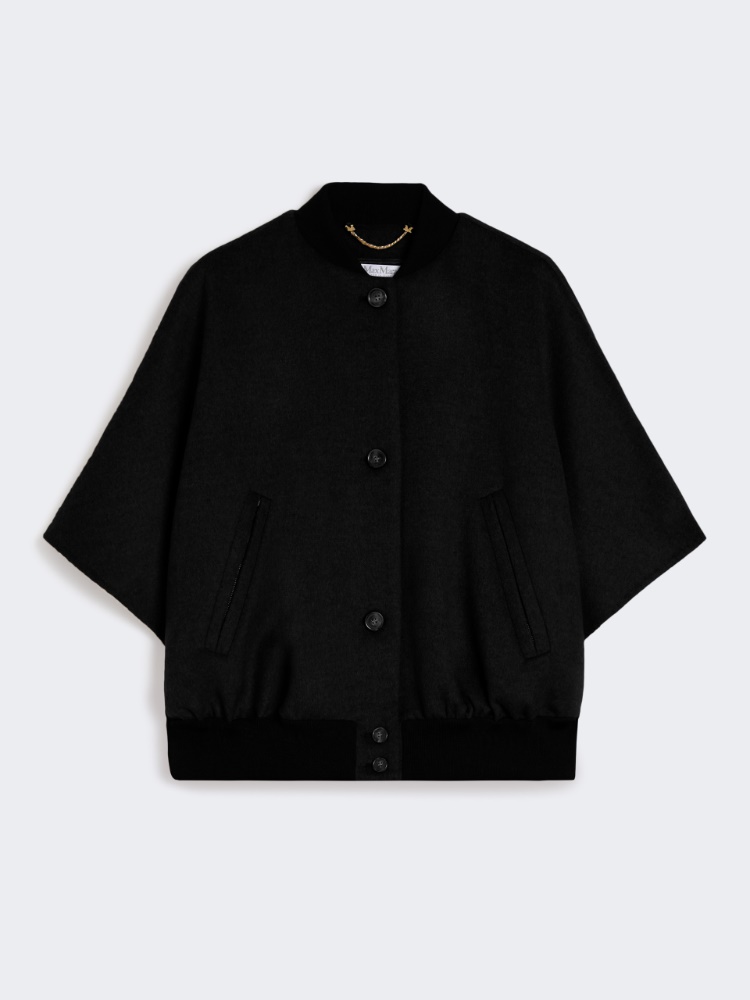 ブルゾン Max Mara Max Mara Leticia Bomber Cape Lightweight cashmere cape, black |