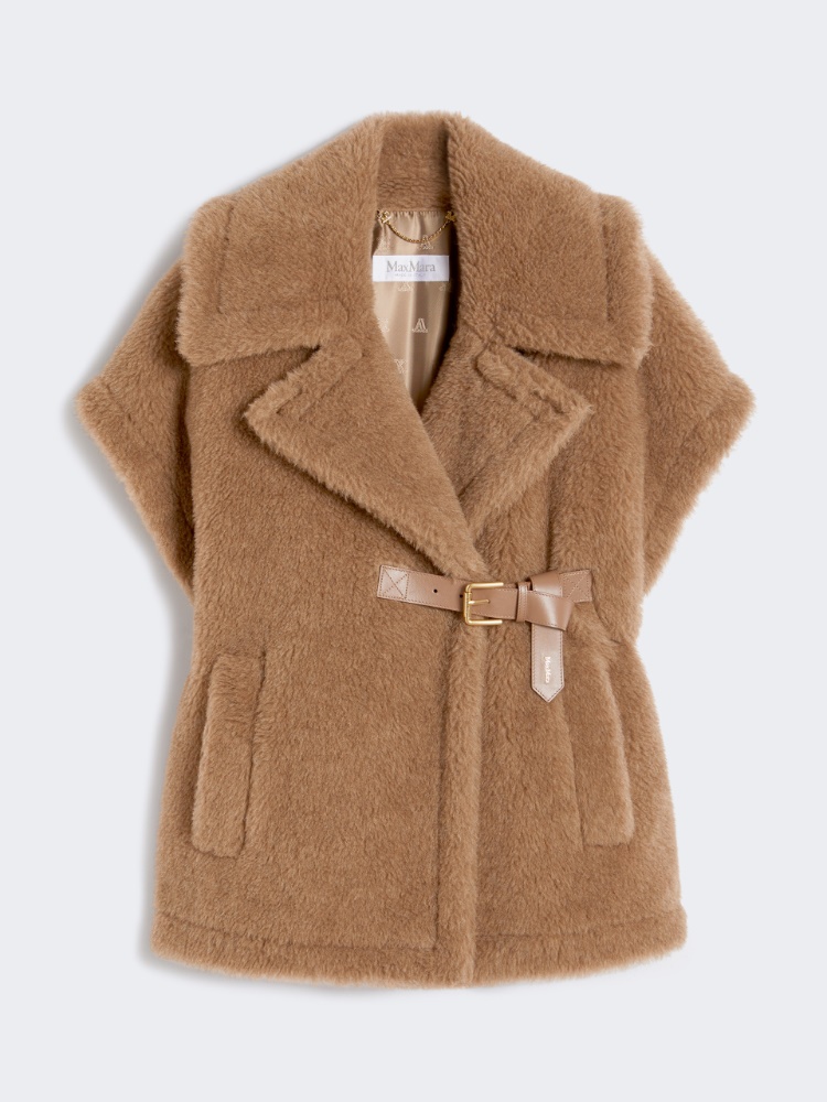 Alpaca and cashmere Teddy cape - BRONZE - Max Mara