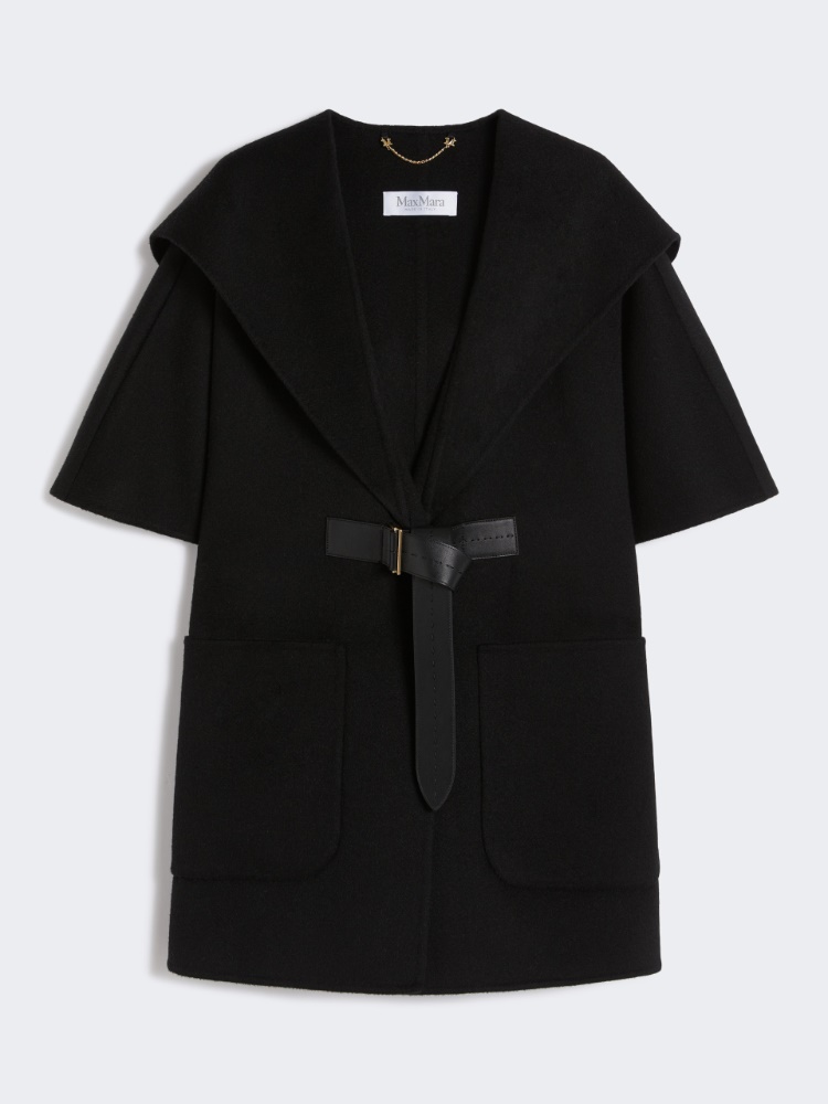 Camel-hair cape - BLACK - Max Mara