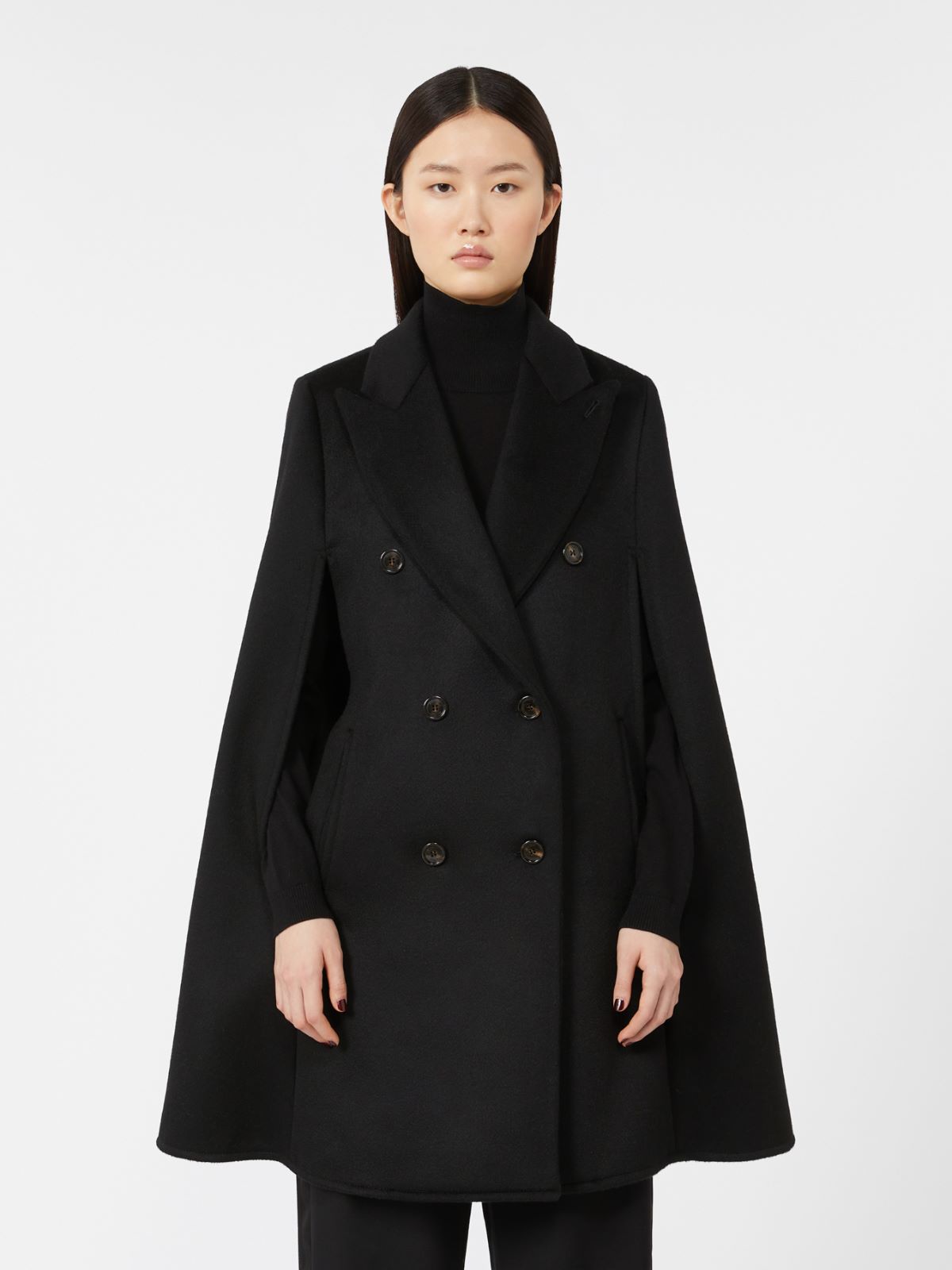 Camel drap cape - BLACK - Max Mara - 2