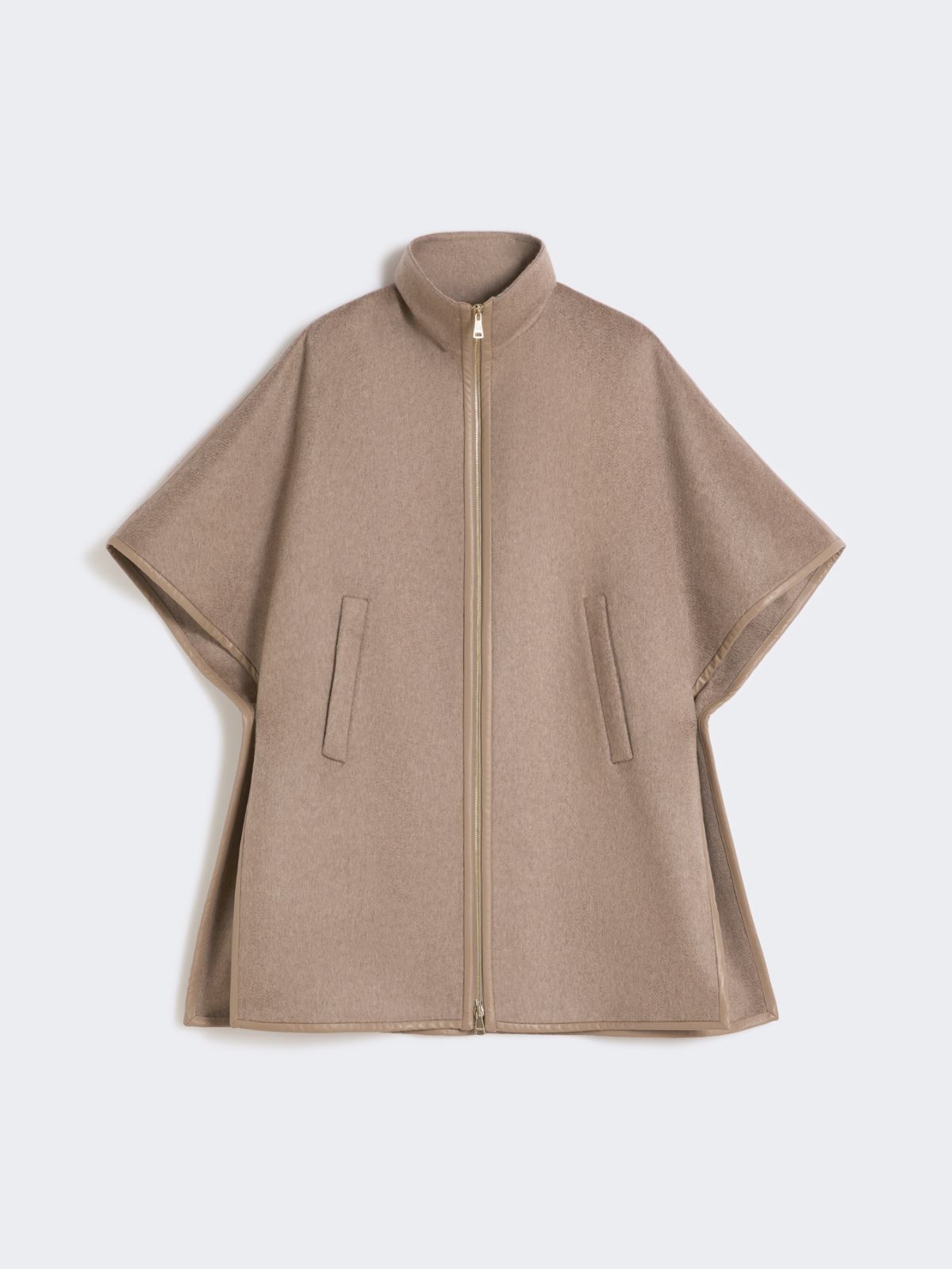 Cashmere zibeline cape - BROWN - Max Mara - 10