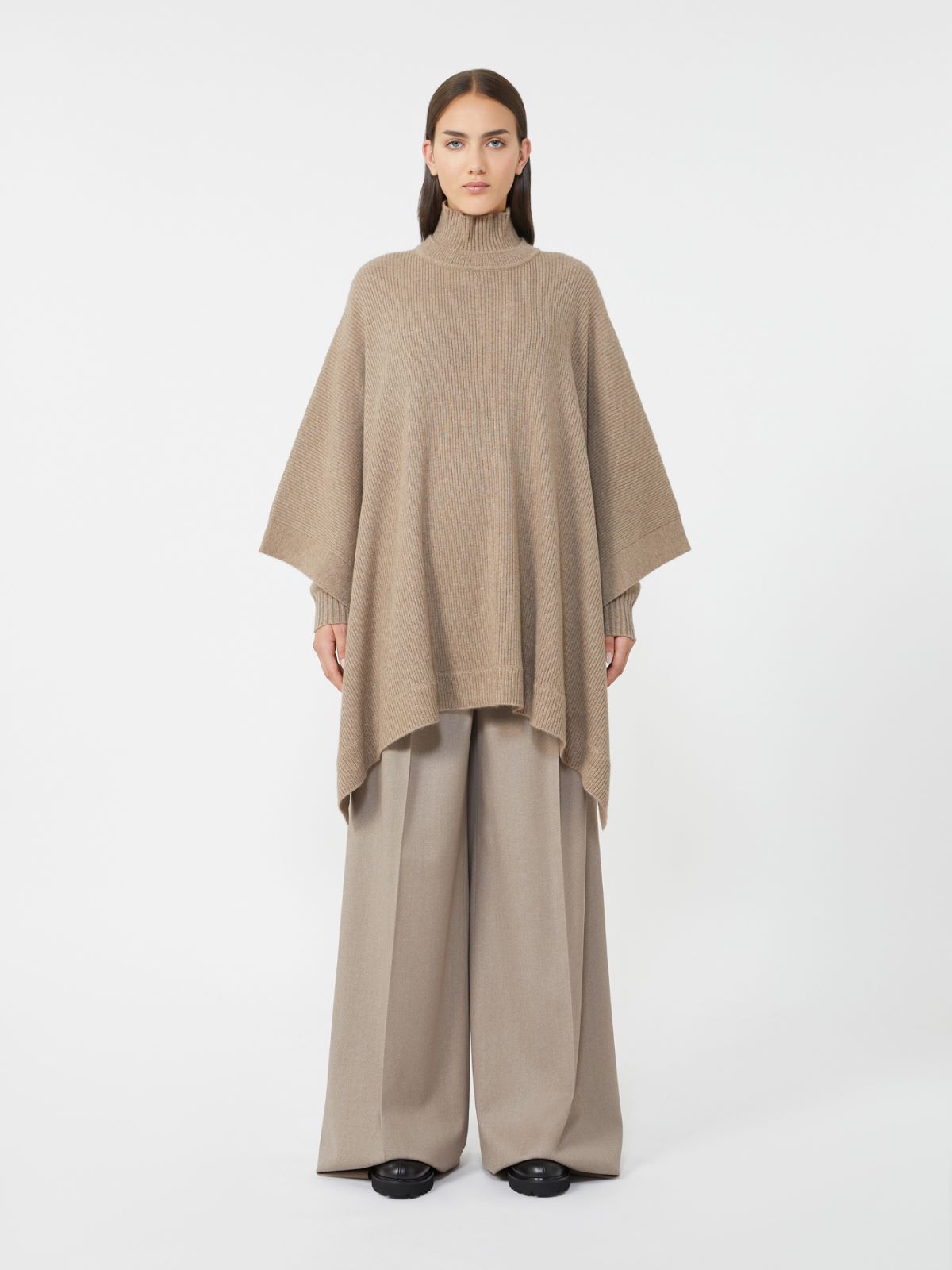 Cashmere cape - BEIGE - Max Mara - 2