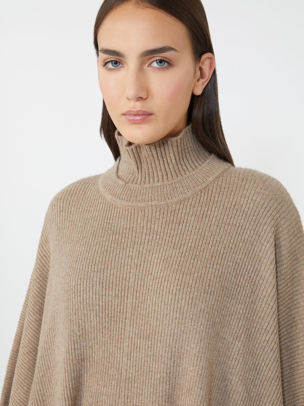 Cashmere cape - BEIGE - Max Mara - 4