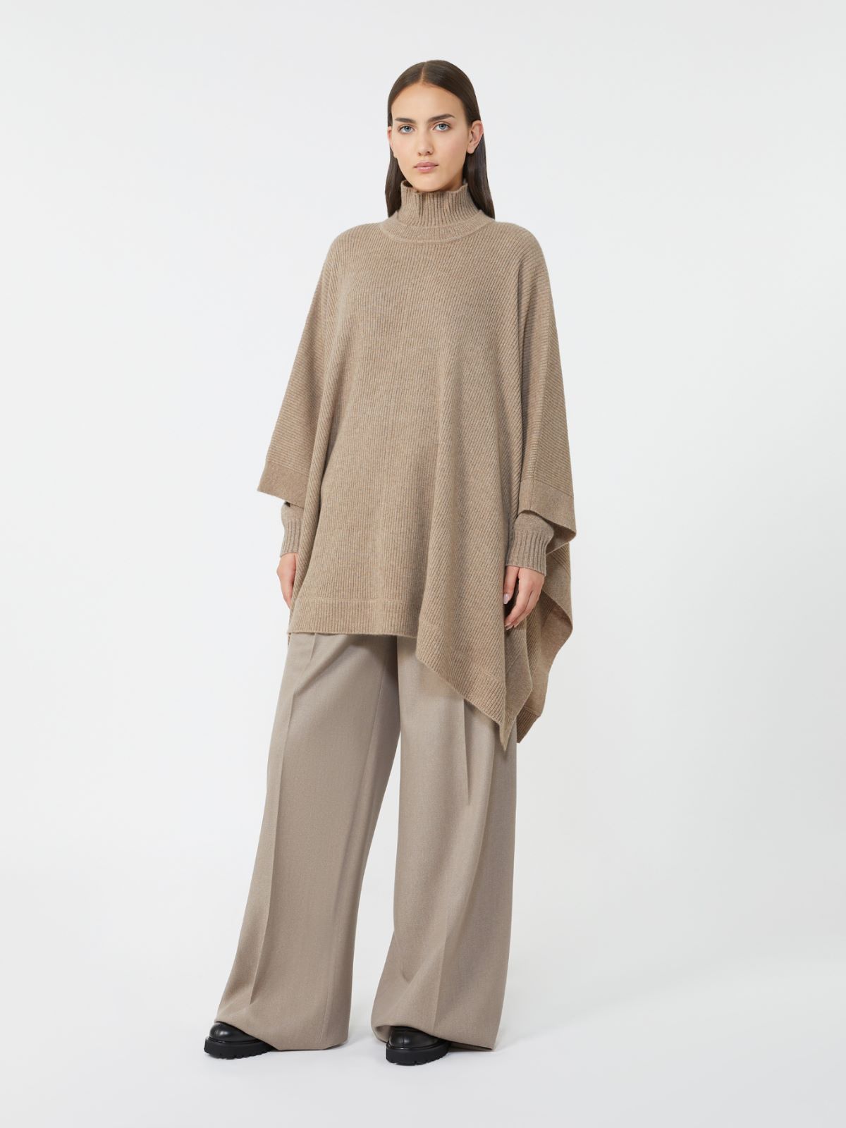 Cashmere cape - BEIGE - Max Mara