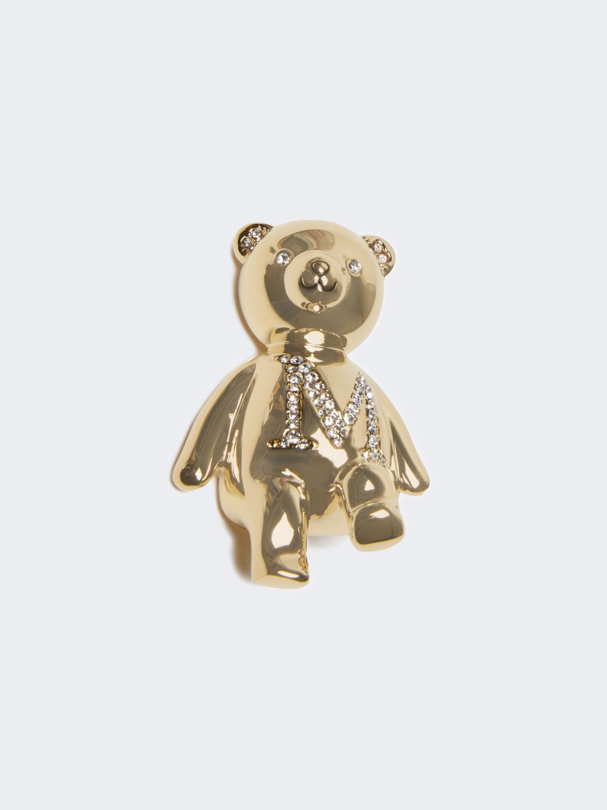 Metal teddy bear brooch - WHITE - Max Mara - 5