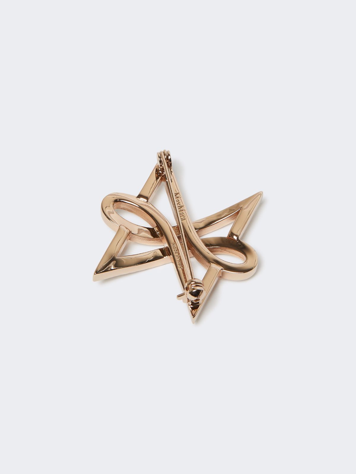 Broche monogramme Papillon avec cristaux - BRONZE - Max Mara - 2