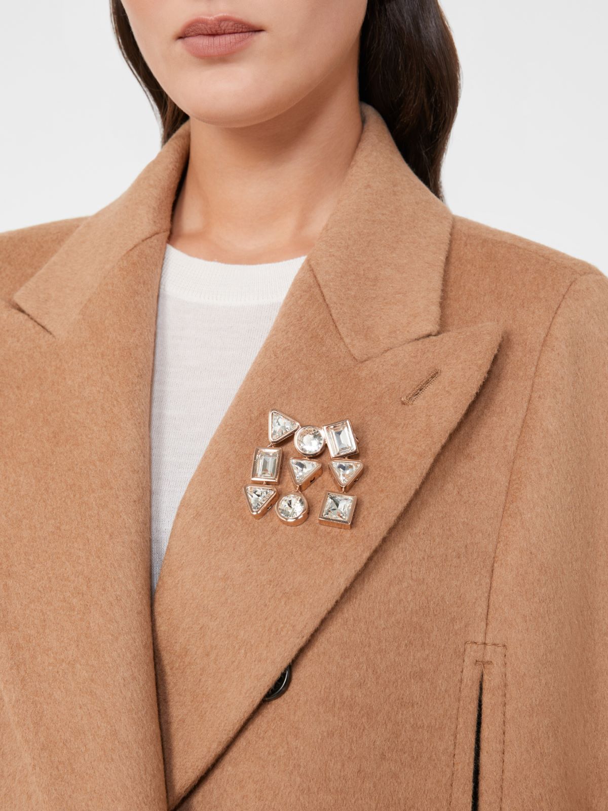 Crystal Cocktail brooch - BRONZE - Max Mara - 9